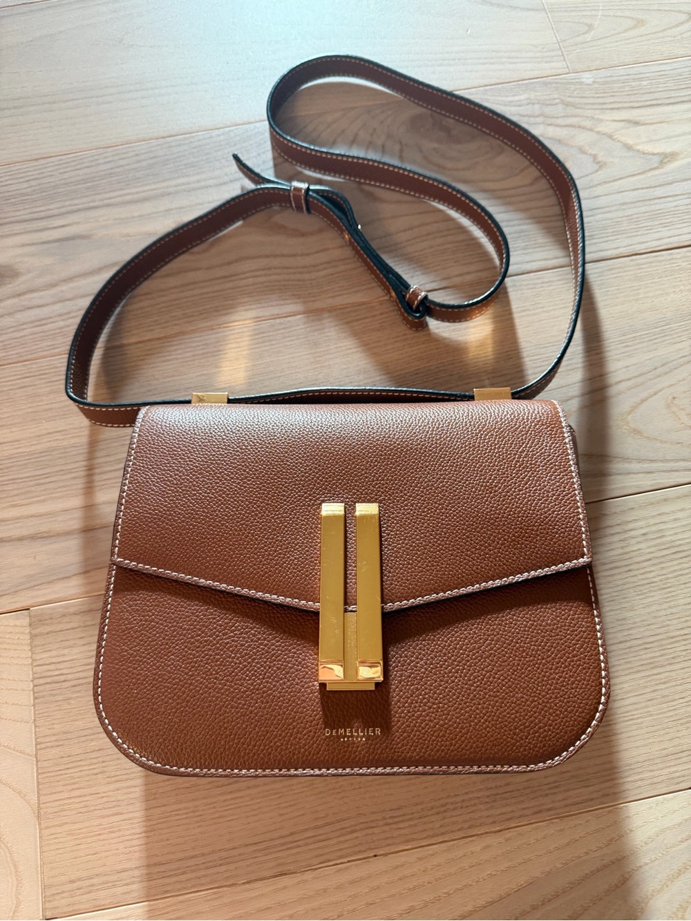 DEMELLIER VANCOUVER TAN SMALL GRAIN STITCHING - Picture 3 of 16